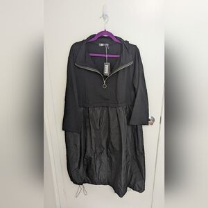 Brand New with Tags N.O.W. Black Hooded Dress, Size Medium